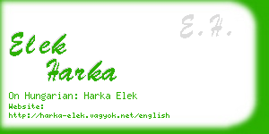 elek harka business card
